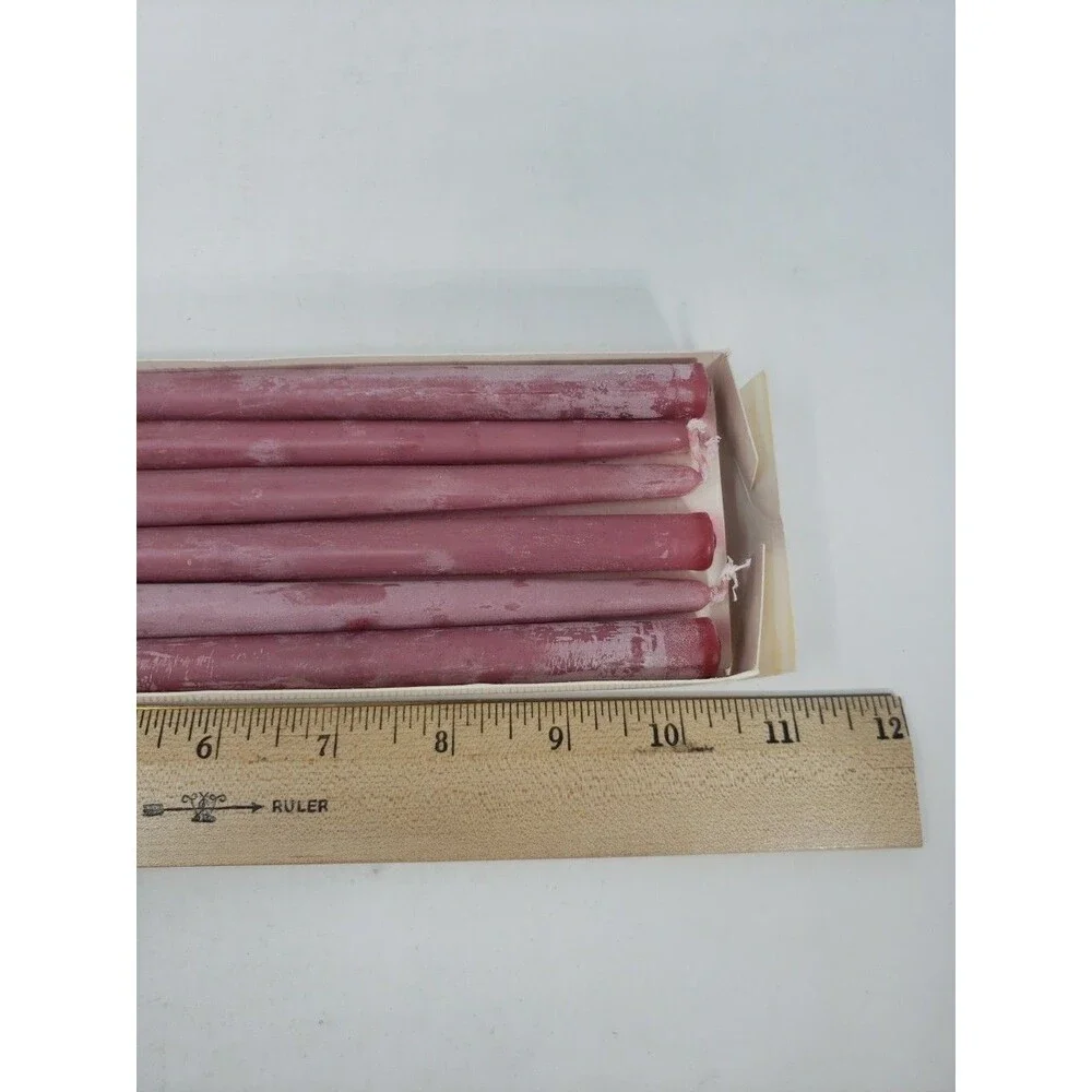 Vintage Hallmark Raspberry Hostess Tapers 10